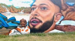 ramon-dino-e-homenageado-com-graffiti-em-parque-no-ac:-‘as-pessoas-podem-se-exercitar-se-inspirando-na-trajetoria-dele’